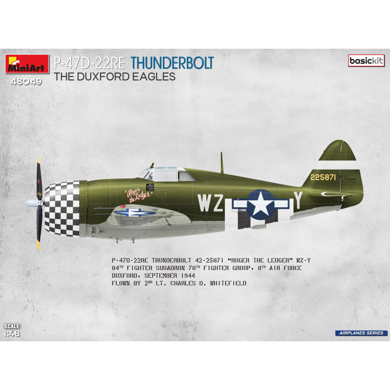 P-47D-22RE Thunderbolt, the Duxford eagles, kit basic - MiniArt 48049 - 1/48