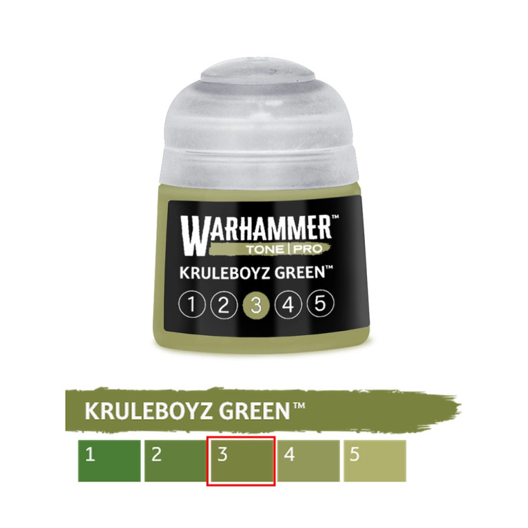 Kruleboyz Green 3 - 12ml Tone Pro - WARHAMMER 99189961318 20-223