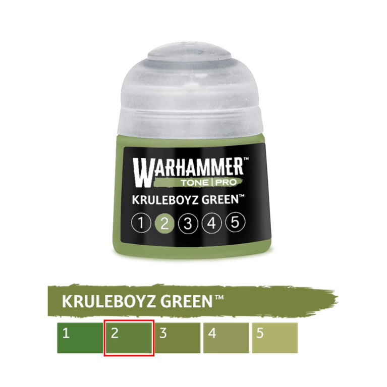 Kruleboyz Green 2 - 12ml Tone Pro - WARHAMMER 99189961317 20-222