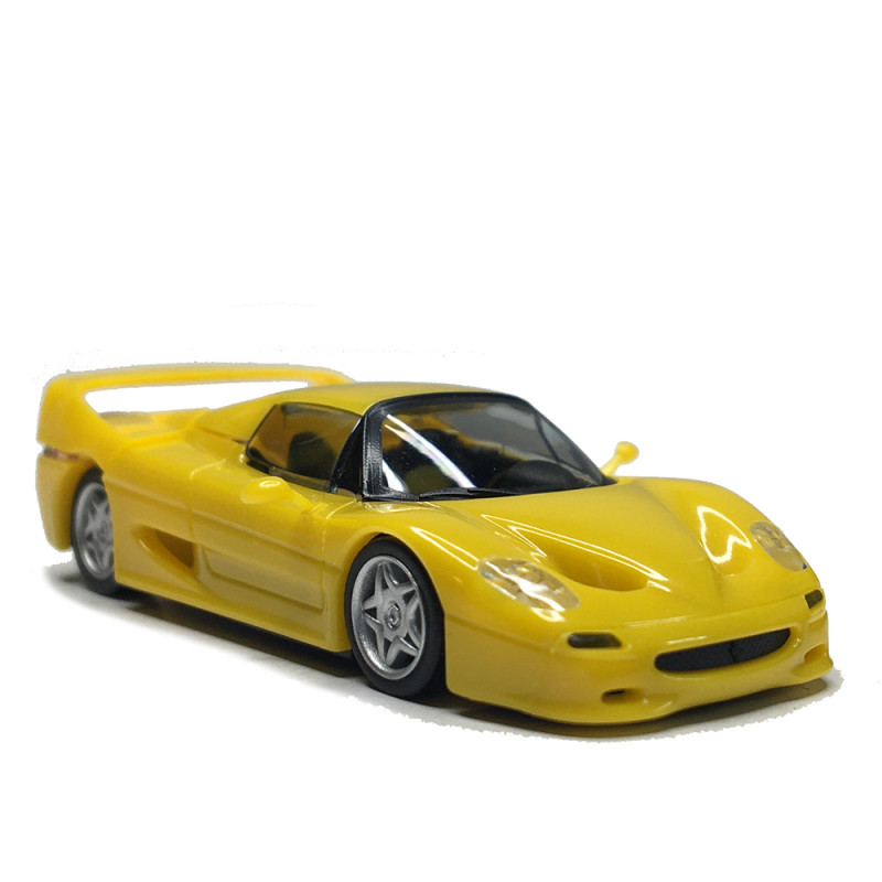 Ferrari F50 Spider, capot ouvrant, jaune, 1995 - HERPA 025485-003 - HO 1/87