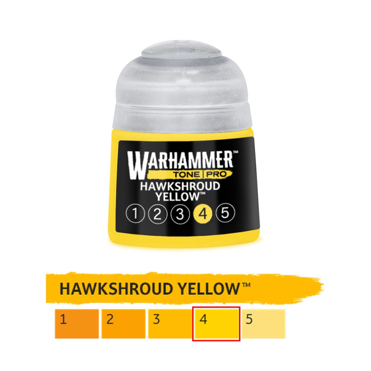 Hawkshroud Yellow 4 - 12ml Tone Pro - WARHAMMER 99189961304 20-194