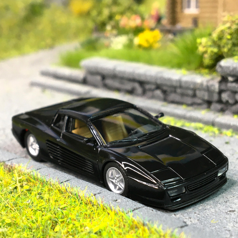 Ferrari 512 TR, capot ouvrant, noir, 1995 - HERPA 025492-003 - HO 1/87