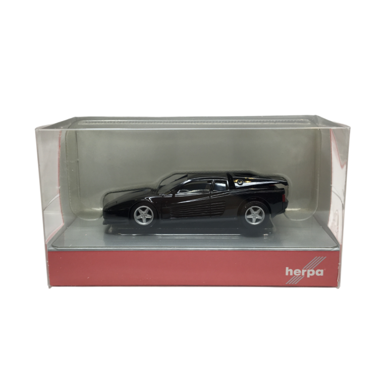 Ferrari 512 TR, capot ouvrant, noir, 1995 - HERPA 025492-003 - HO 1/87