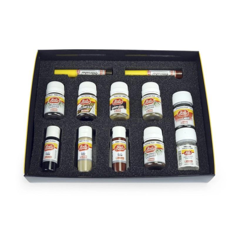 Box de vieillissement pour véhicules - Rail Center - AMMO MIG AMMO.R-1204