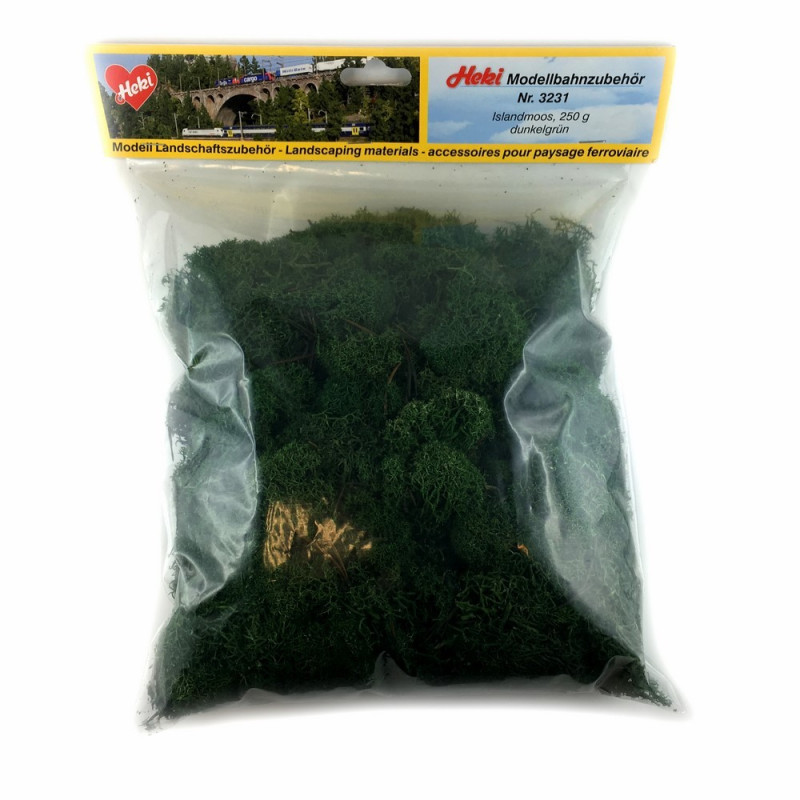 Lichen vert pour diorama 250g -HO et N- HEKI 3231