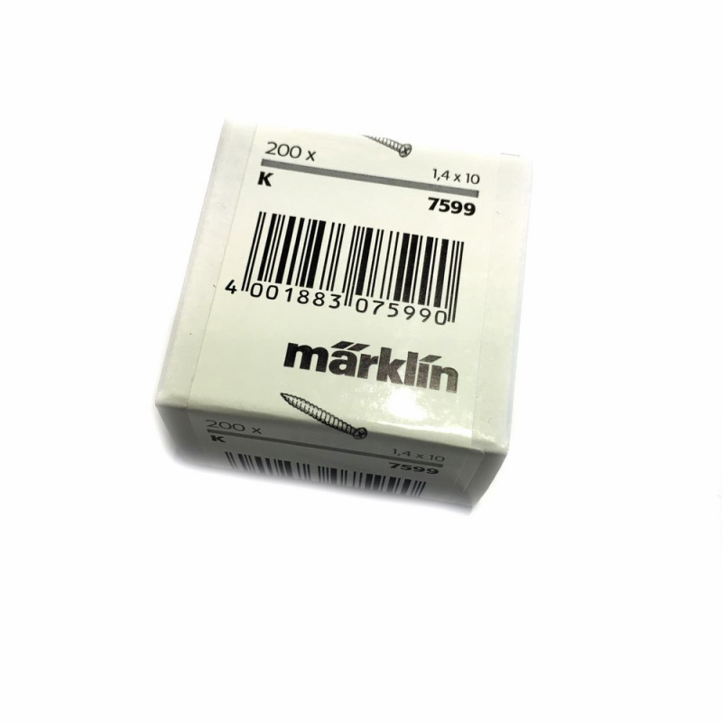 200 vis pour rails 1.4mm x 10mm -MARKLIN 7599