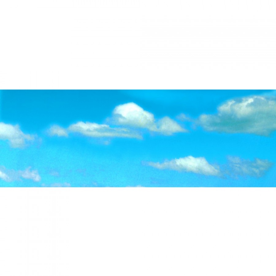 Décor de fond ciel bleu avec nuages -N-1/160 et HO 1/87-VOLLMER 46112