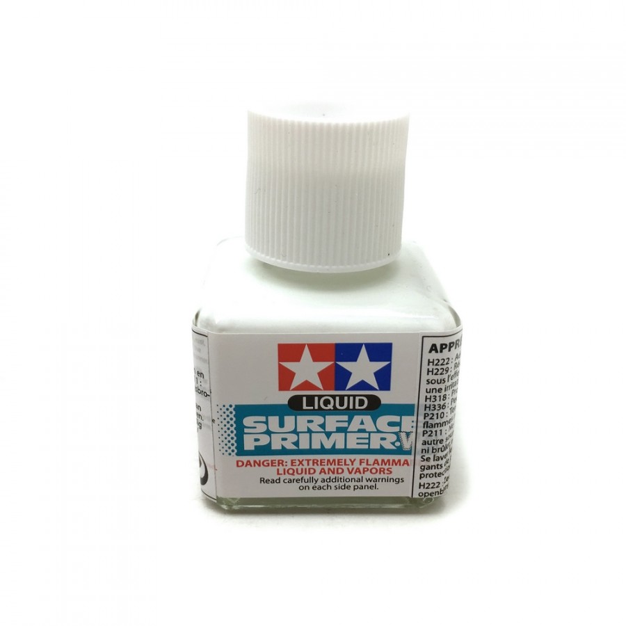 Apprêt liquide blanc flacon de 40ml-TAMIYA 87096