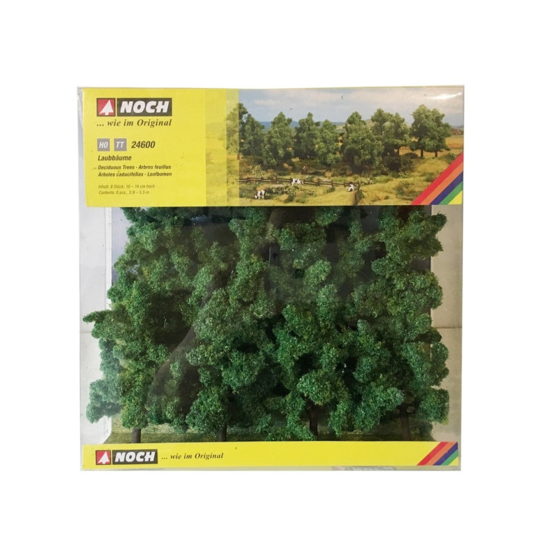 8 arbres feuillus 10 - 14 cm de haut-HO 1/87-NOCH 24600