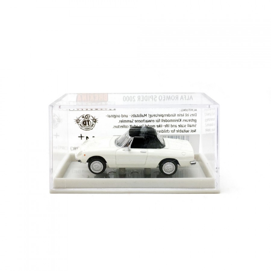 Alfa Romeo Spider Fermé Blanc-HO 1/87-BREKINA 29605